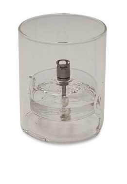 Oil Lamp Glass - Cylinder - 15x17 cm - Silver - 5