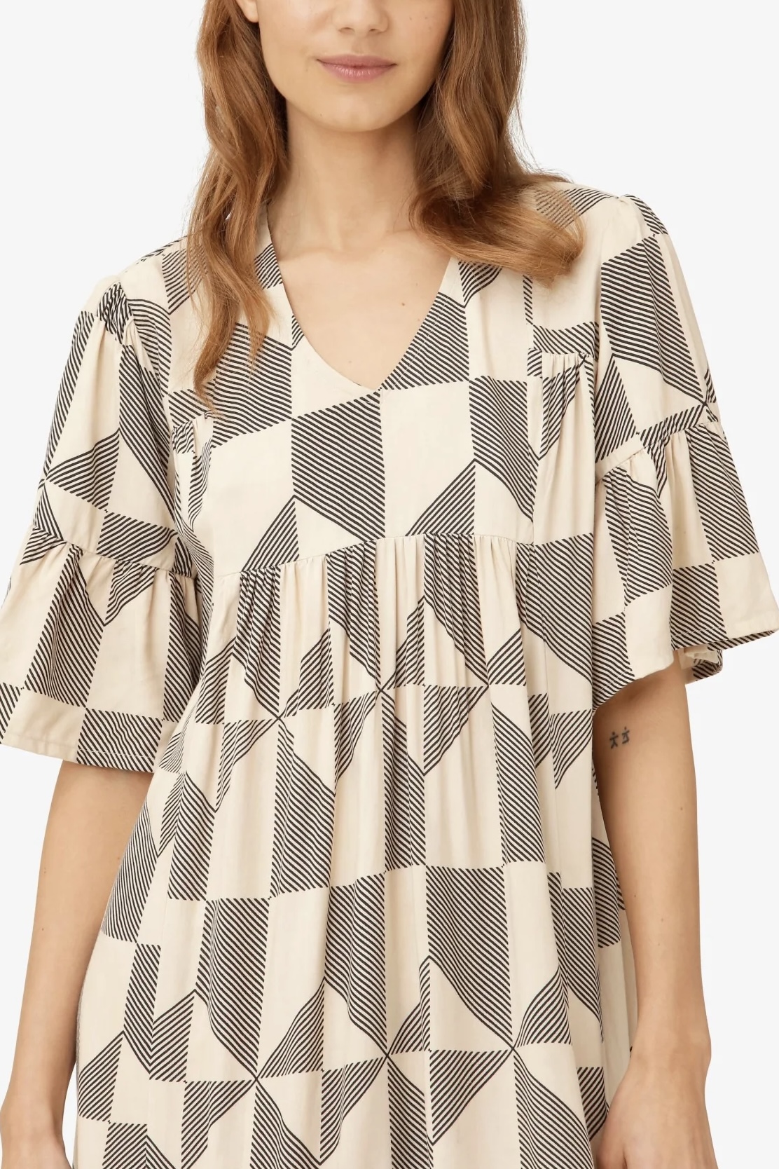 Unmade  - Toniaum Printed Dress Printed Beige - 3