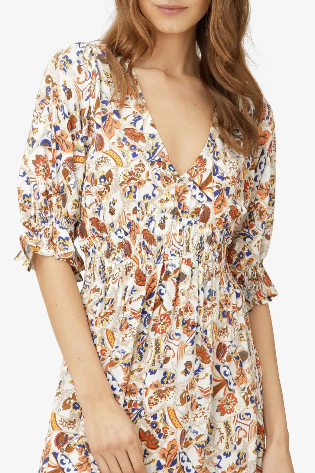 Unmade  - Iona Dress Print Beige - 3