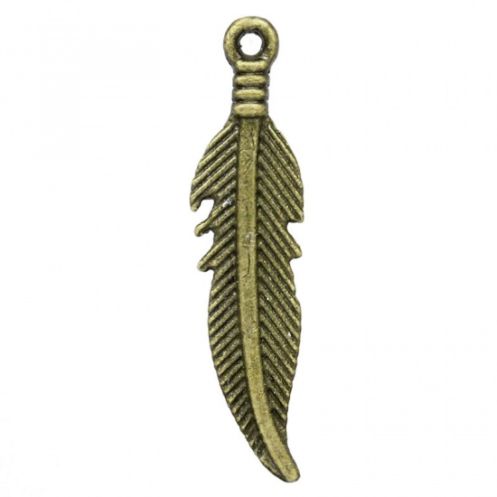 Charm  Feather Bronze