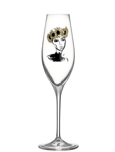 All about you - Let's celebrate you - Champagneglas Guld 2-pack