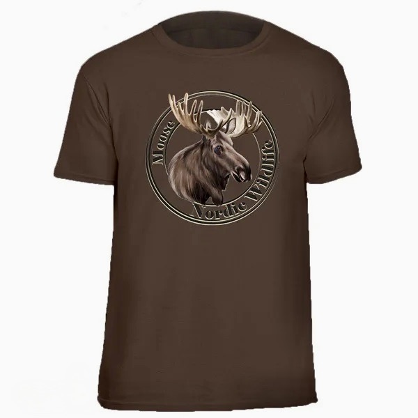 T-Shirt Älg Nordic Wildlife brun