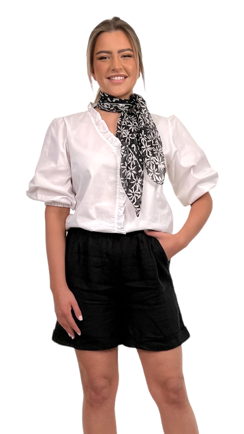 Iris Linneshorts - svart