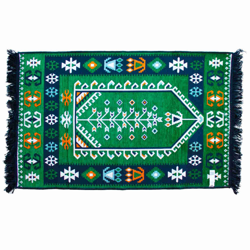 Kilim Rug 125 x 80 cm - Green