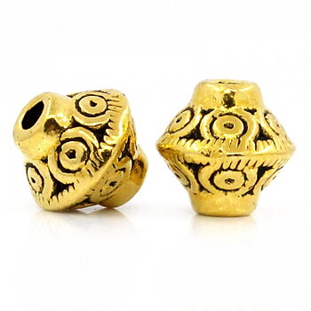 Spacer bead Bicone, Gold