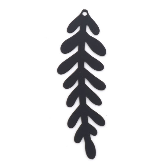 Charm Floral, Filigree Leaf, Black