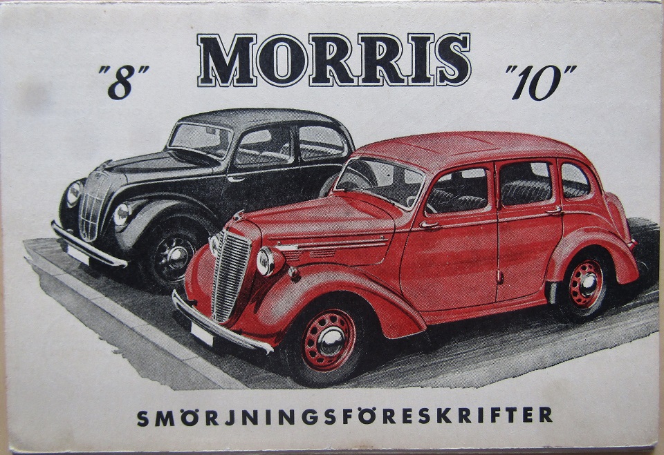 1950 Morris 8 & 10 Smörjningsföreskrifter