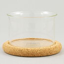 Signe Persson-Melin (Boda Nova 1971) Two Glass Bowls with Cork Coasters 12 cm <with Box>