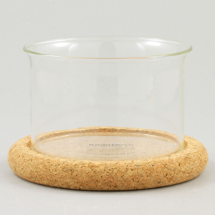 Signe Persson-Melin (Boda Nova 1971) Two Glass Bowls with Cork Coasters 12 cm <with Box>