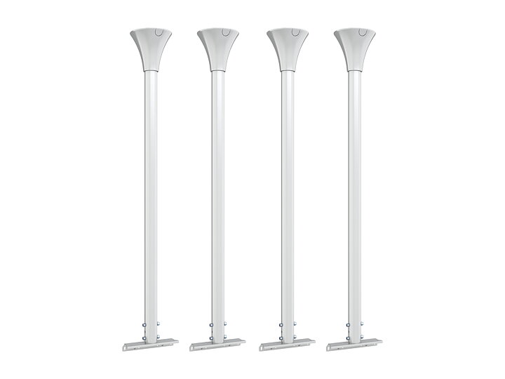 M Pro Series Enclosure - Floor to Ceiling Kit Large White