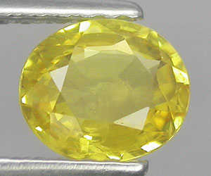 0.74 ct fantastiskt vacker naturlig top gul safir ädelsten - 3