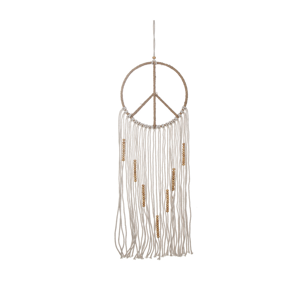 Dekoration Peace Makramé, 21x65 cm