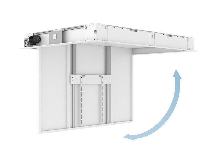 M Motorized Ceiling Mount Inverted w/lid 65"-86"