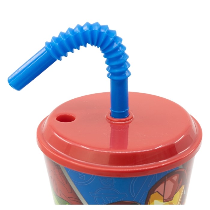 Avengers Marvel Mugg med Sugrör HA - 2