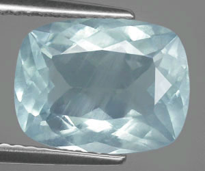 Piedra preciosa de aguamarina natural certificada de lujo grande de 3,27 ct - 5