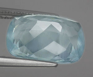 Piedra preciosa de aguamarina natural certificada de lujo grande de 3,27 ct - 4