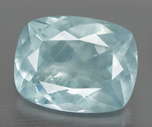 Piedra preciosa de aguamarina natural certificada de lujo grande de 3,27 ct - 2