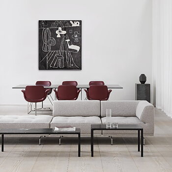 Piloti 6615 Alu Soffbord 120x39 cm -  Fredericia Furniture