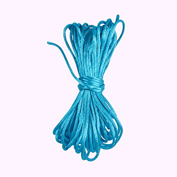 Satinsnöre rattail 2 mm – turkos