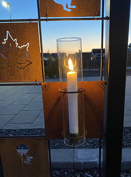 Ljusstake för armeringsnät.