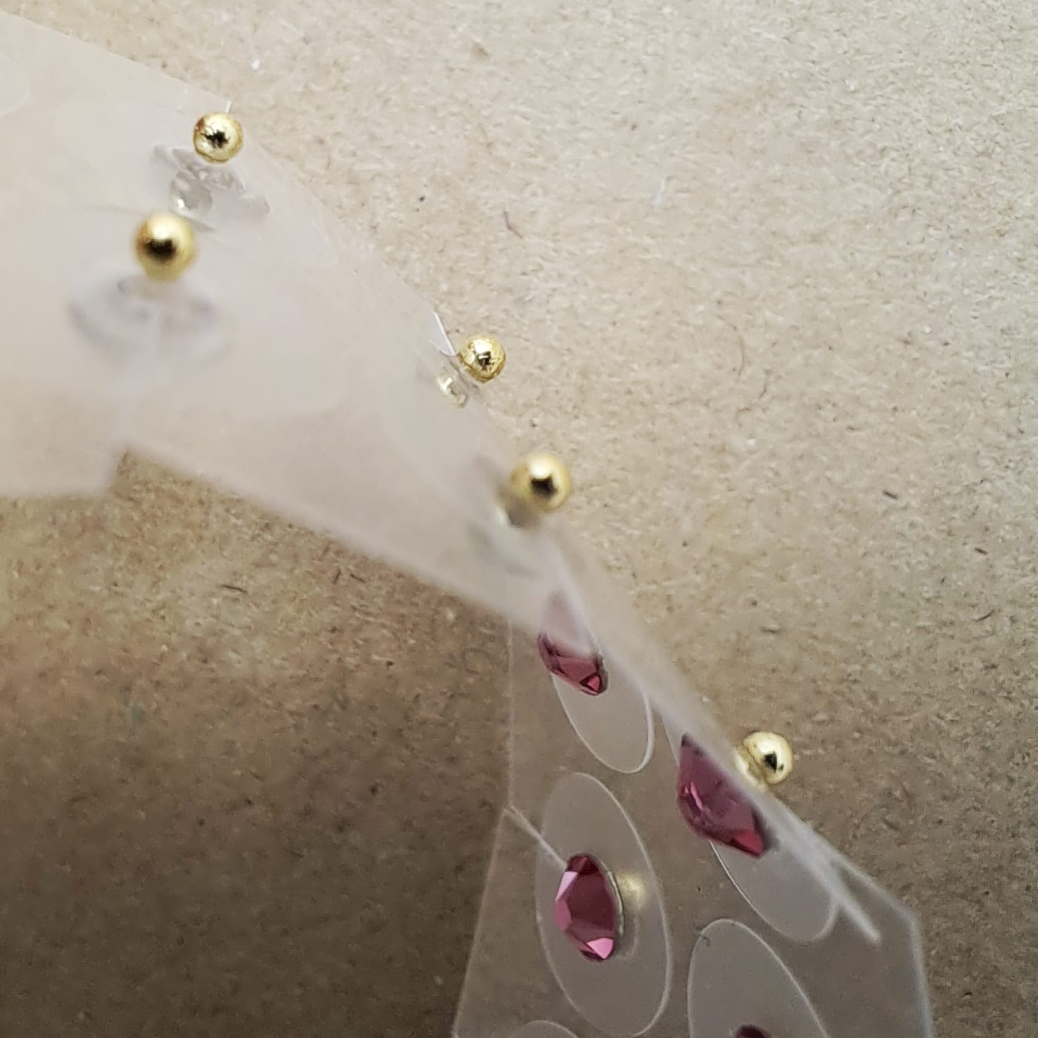Chrystal Ear pellets, Swarovskikristaller  och pärlor,  Bling-Bling för öronen, 20 st - 11