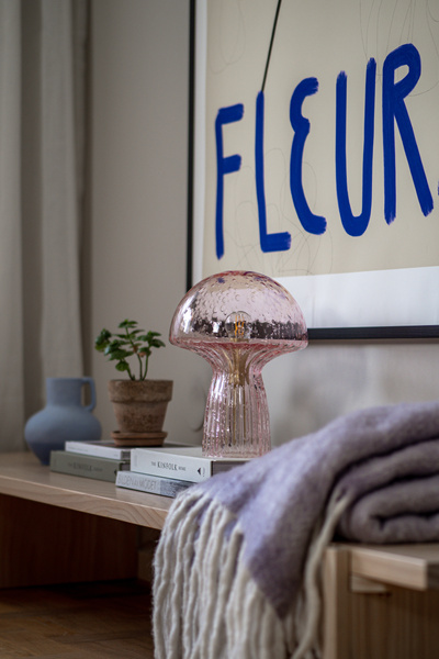 Lampa / Svamp / Rosa 