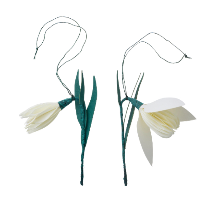 Snödroppe med hänge 2-pack - 5x14 cm - 5