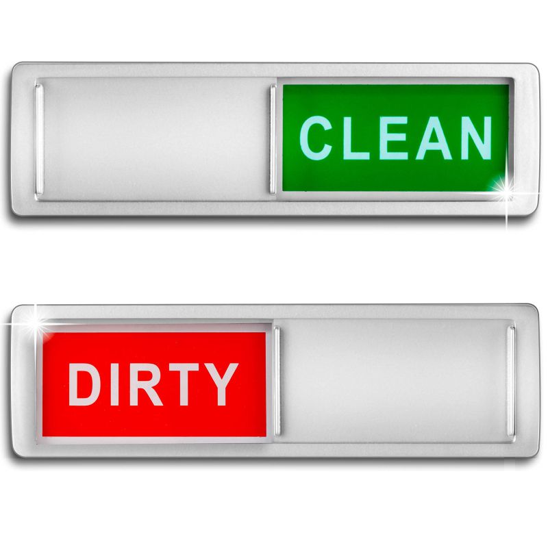 Diskmaskin-skylt: DIRTY-CLEAN