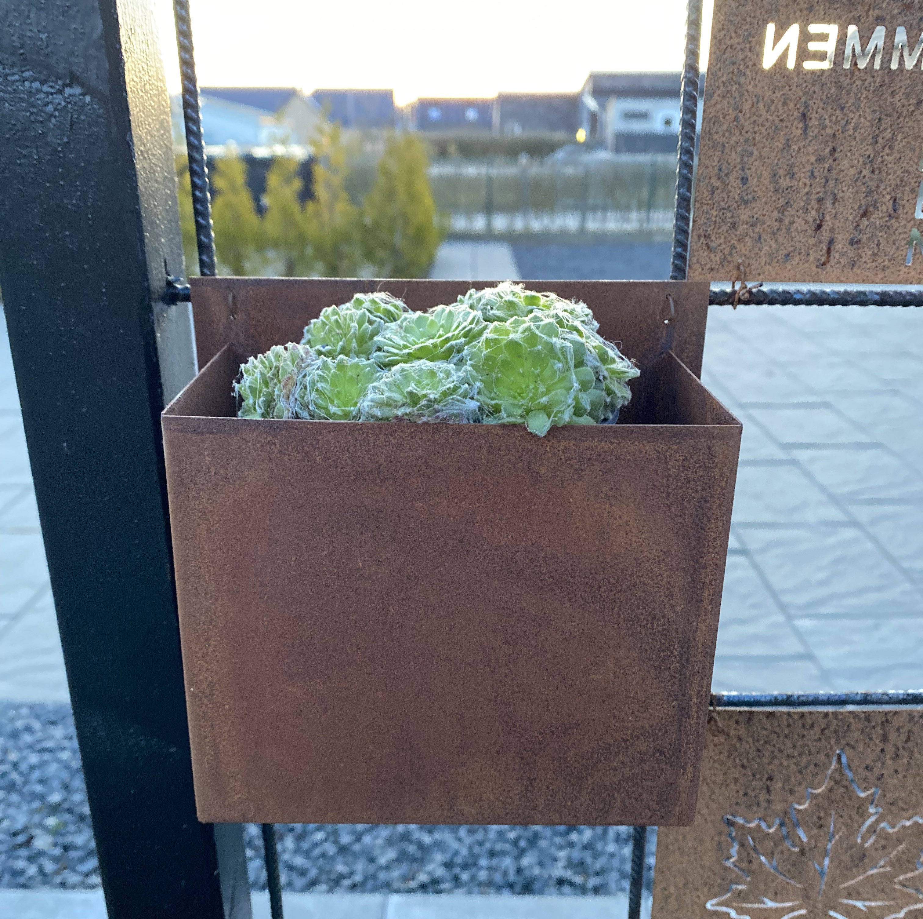 Rostig kruka till armeringsnät 16,5 cm