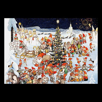 JULETID No: 105 - 60105 - Julkort Trollkort Rolf Lidberg - 915