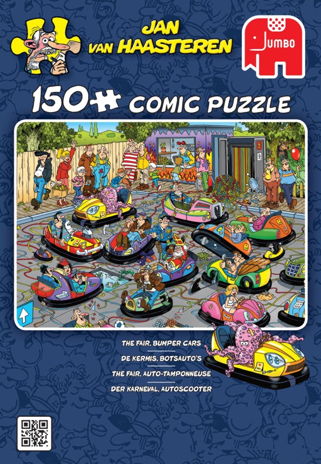 Jumbo Jan van Haasteren Comic Puzzle Törmäysautot 150 palaa