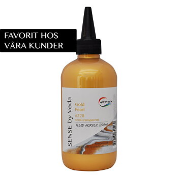 FLUID by Veda acrylic paint 250ml - Gold Pearl #228