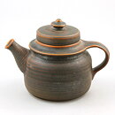 Göran Bäck (Kaarna 1961) Brown Sturdy Teapot with Relief Decor (2)