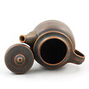 Göran Bäck (Kaarna 1961) Brown Sturdy Teapot with Relief Decor (2)