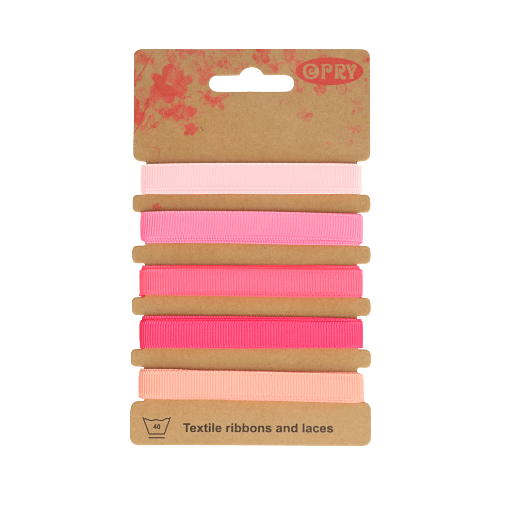 Sortiment av band / rosa