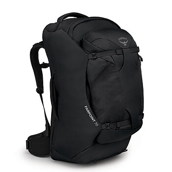 Reseryggsäck - OSPREY Farpoint 70 Black