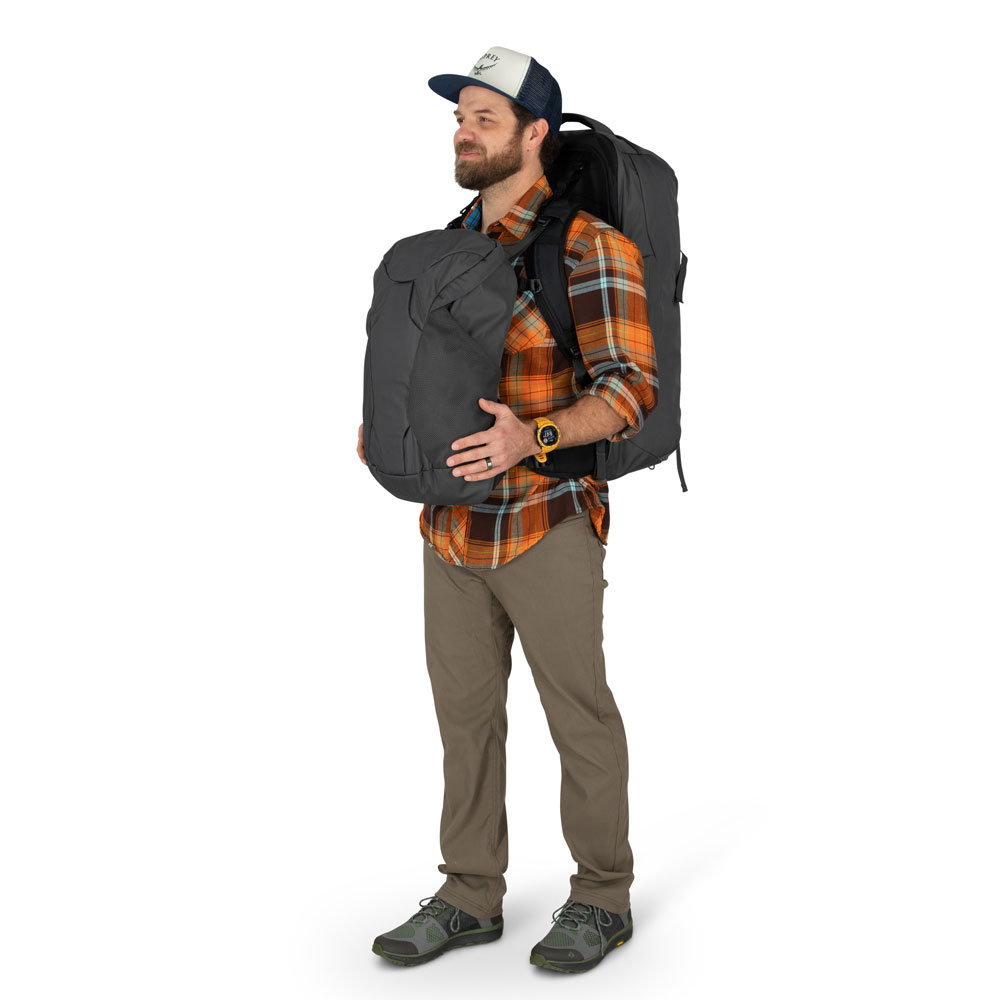 Reseryggsäck - OSPREY Farpoint 70 Tunnel Vision Grey - 8