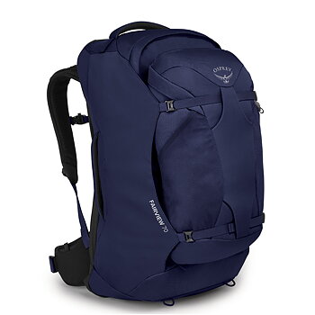 Reseryggsäck - OSPREY Fairview 70 Winter Night Blue