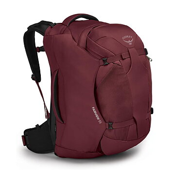 Reseryggsäck - OSPREY Fairview 55 Zircon Red