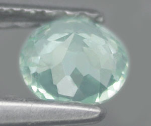 Hermosa piedra preciosa de apatita azul paraiba natural redonda de 0,31 quilates de 4,4 mm - 2