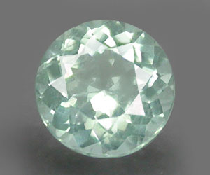 Hermosa piedra preciosa de apatita azul paraiba natural redonda de 0,31 quilates de 4,4 mm - 3