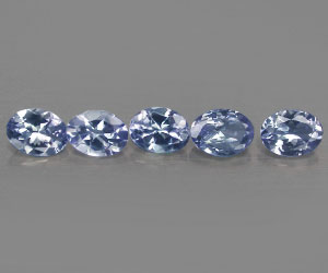 5 piezas de piedras preciosas de tanzanita naturales raras y genuinas con un peso total de 0,90 ct - 3