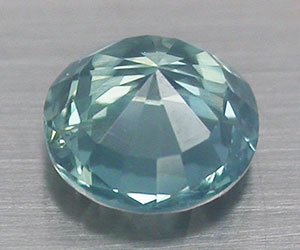 0,55 ct lujosa piedra preciosa de zafiro azul verde azulado rara redonda de 4,7 mm - 2