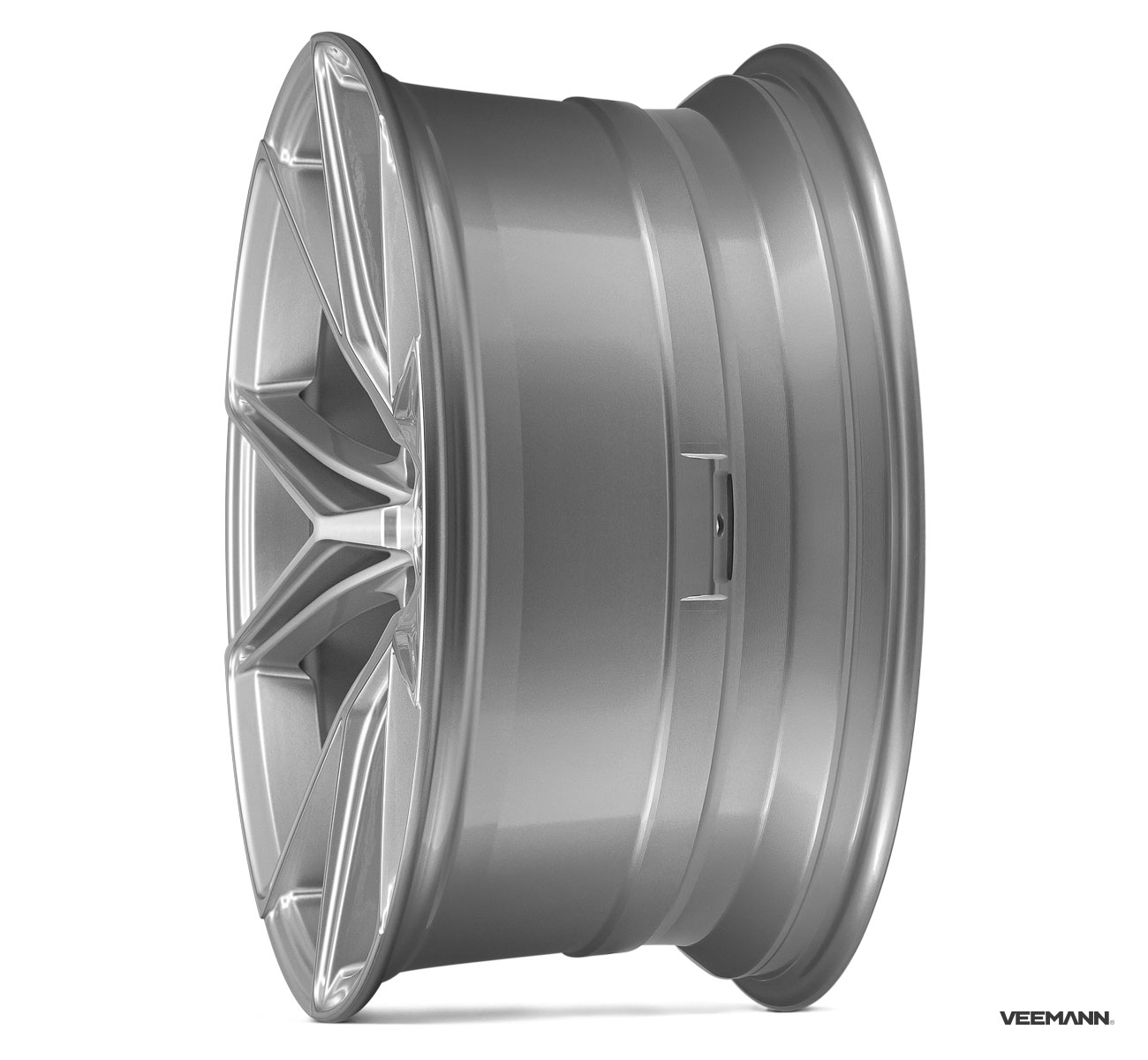 19" Veemann V-FS49 Silver/machined 5/112 - 2