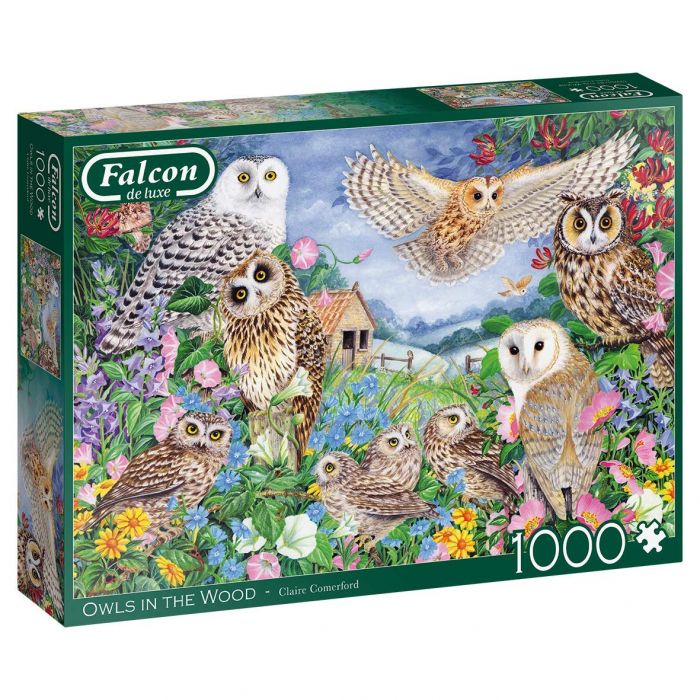 Jumbo Falcon Owls in the Wood pussel 1000 bitar