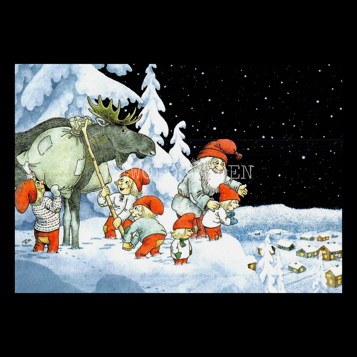 DAN FÖRE DAN No: 212 - 60212 - Julkort Trollkort Rolf Lidberg - 915