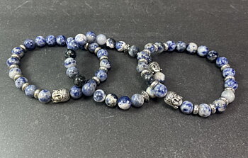 Sodalit Buddha Armband 