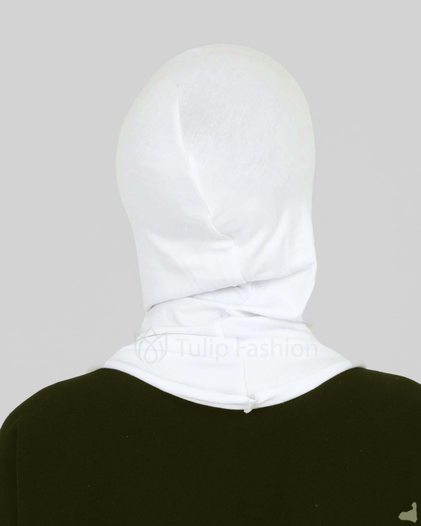 Hijab - Stretch Jersey One Piece - Off-White - 4