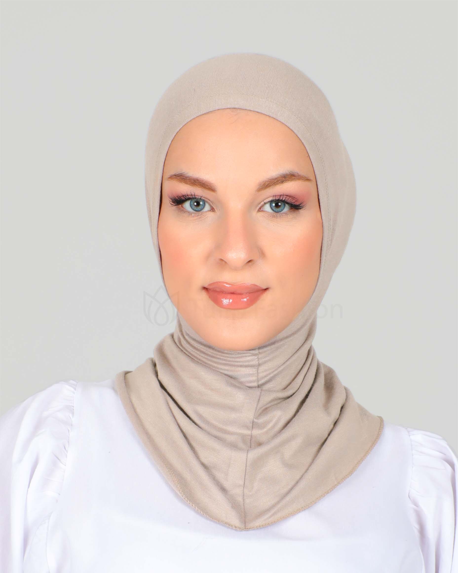 Hijab - Stretch Jersey One Piece - Nude Beige