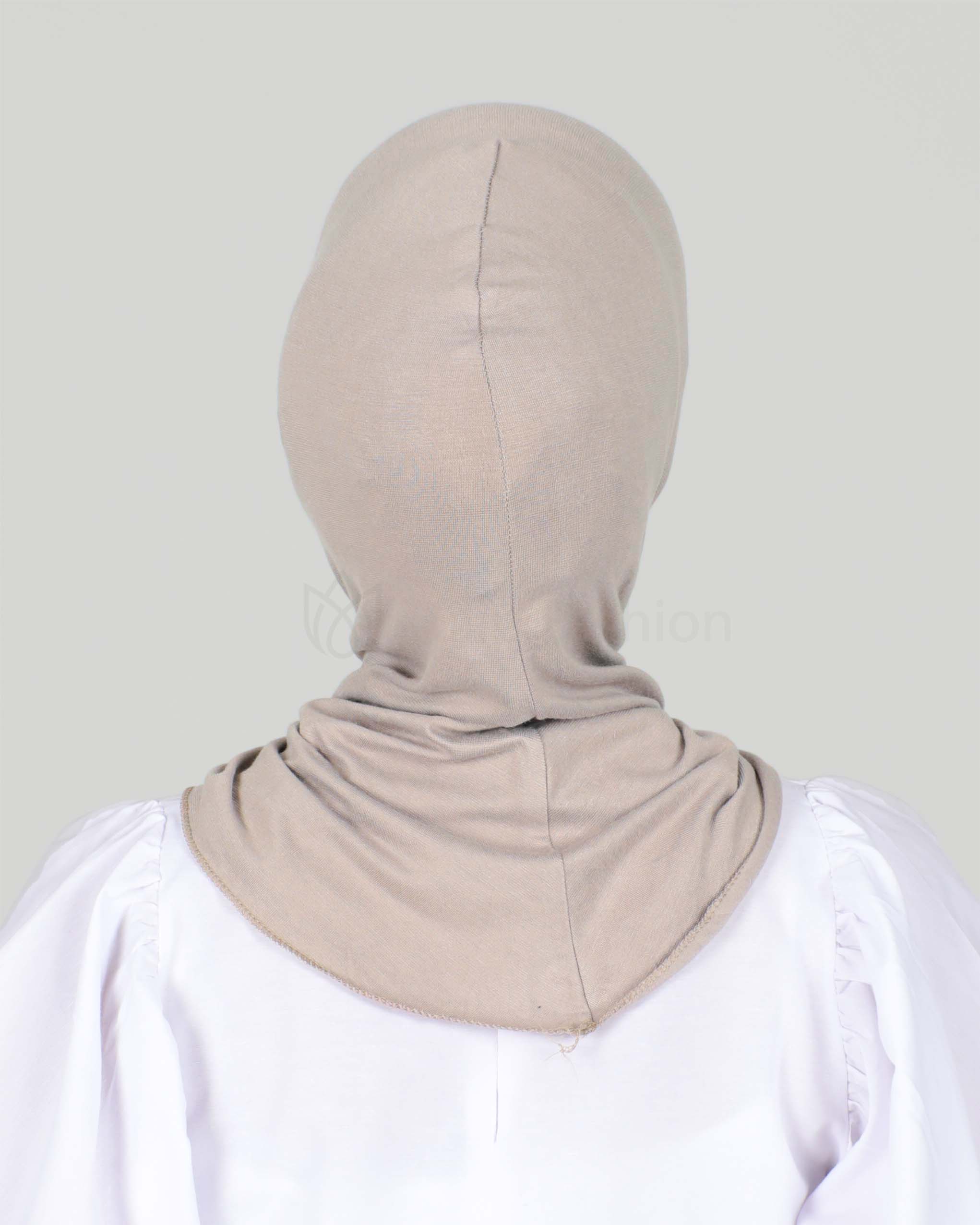 Hijab - Stretch Jersey One Piece - Nude Beige - 5